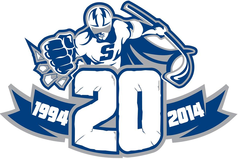 Syracuse Crunch 2013 14 Anniversary Logo iron on heat transfer